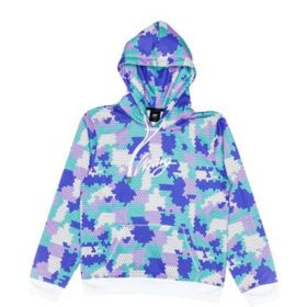 PIXEL HOODIE BAJA BLUE 