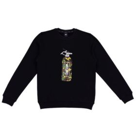 ON FIRE CREWNECK BLACK