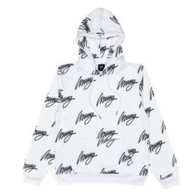 SIGN HOOD ALL HOODIE WHITE