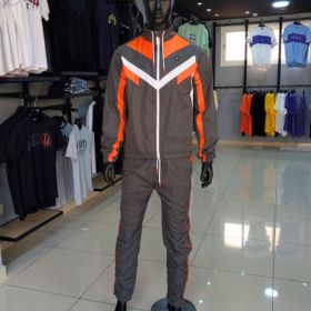 TRACKSUIT REVENGE GREY ORANGE  